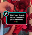 Paper Rose Template Bundle